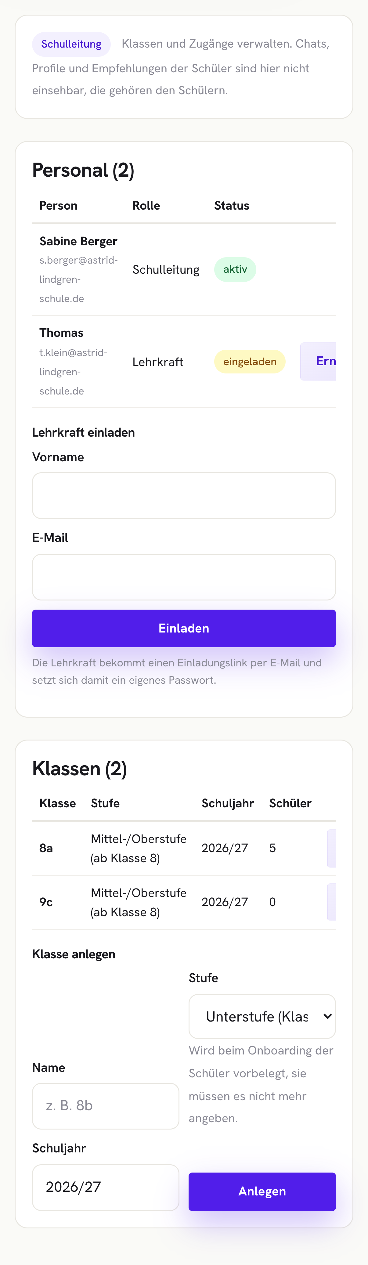 Dieselben Funktionen, für kleine Bildschirme optimiert.